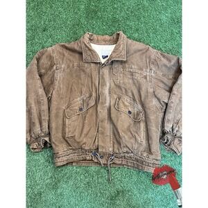 David Hunter‎ Jacket Mens XL Tan Brown Workwear Canvas Gorpcore